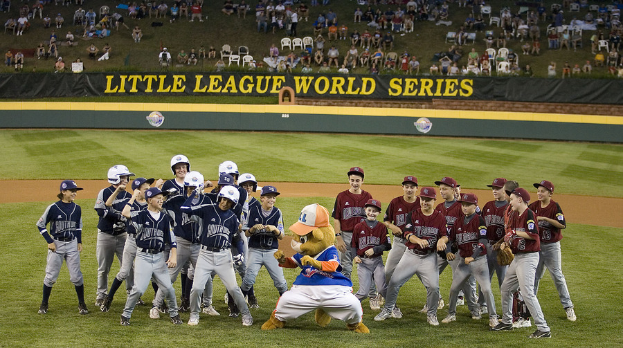 The twelve-year-old Pearland Little League All Star team (Southwest) competed in the 2010 Little League World Series in Williamsport Pennsylvania.  At the beginning of each game, the teams would dance and get pumped up with Dugout the Mascot.